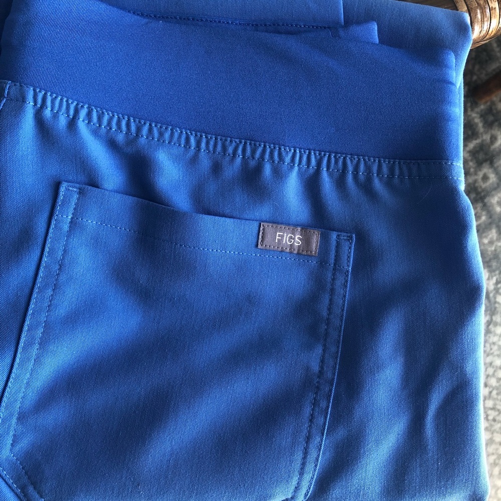 Figs Livingston Pants in Ceil Blue